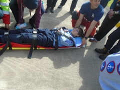 Scouts learning First Aid 