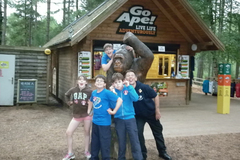 Exploring the woodland at Moors Valley, Summer '15