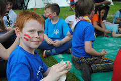 Woggle craft at Cub camp '16