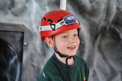 Mobile caving at Cub camp Summer '16