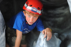 Mobile caving at Cub camp Summer '16