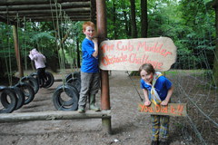 The Cub Mudder Obstacle Challenge at Cub camp Summer '16