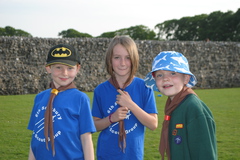 Playing games at Old Sarum Castle Summer '16