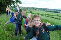 Hike from Old Sarum Castle to the Scout Hut June '16