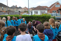 Beavers learning how to light a campfire June '16