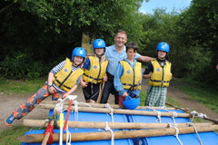 The Scouts ready to test their raft July '16