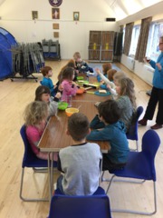 Breakfast at the sleep over