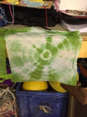Beavers have a go at tie dye