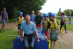 The Scouts ready to test their raft July '16